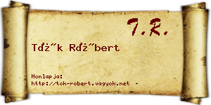 Tök Róbert névjegykártya