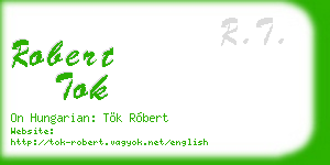 robert tok business card
